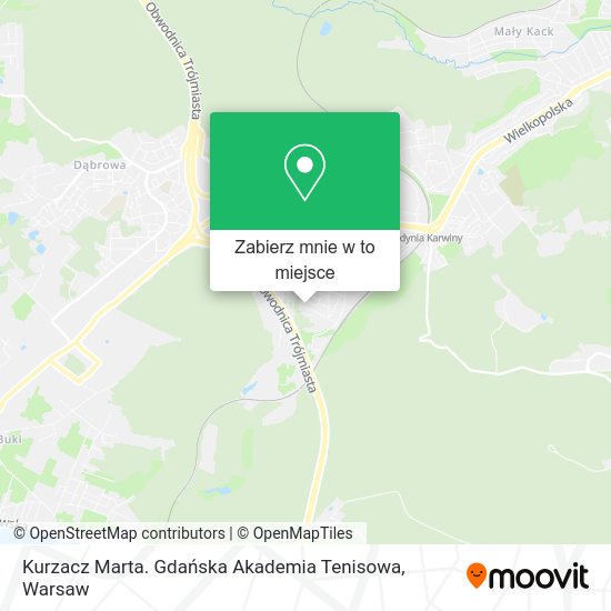 Mapa Kurzacz Marta. Gdańska Akademia Tenisowa