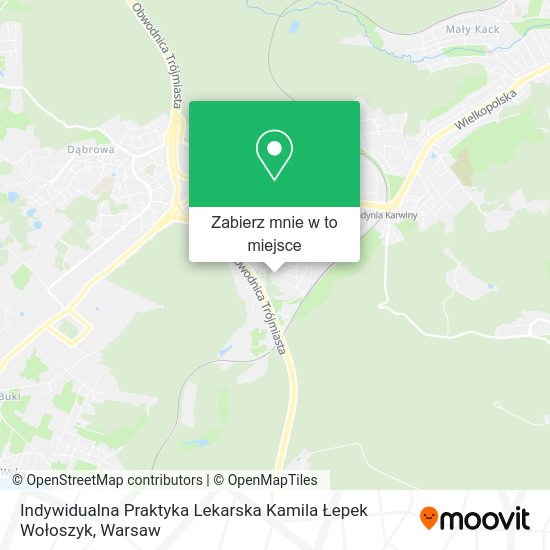 Mapa Indywidualna Praktyka Lekarska Kamila Łepek Wołoszyk