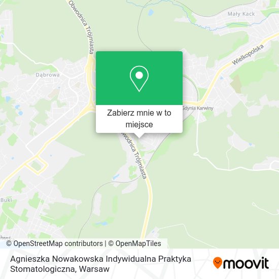 Mapa Agnieszka Nowakowska Indywidualna Praktyka Stomatologiczna