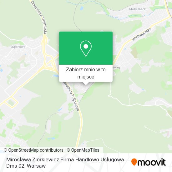 Mapa Mirosława Ziorkiewicz Firma Handlowo Usługowa Dms 02