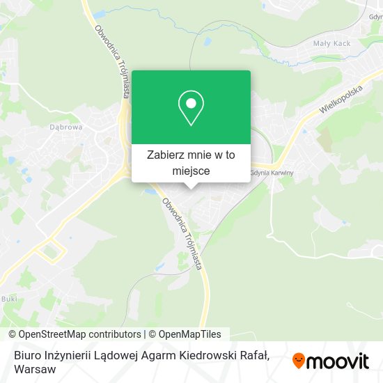 Mapa Biuro Inżynierii Lądowej Agarm Kiedrowski Rafał