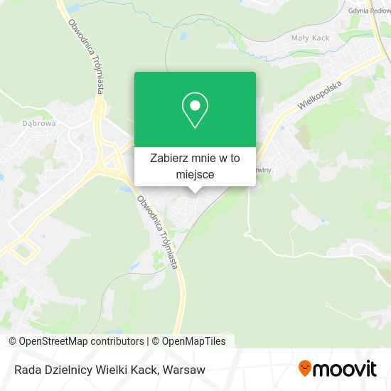 Mapa Rada Dzielnicy Wielki Kack