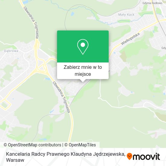 Mapa Kancelaria Radcy Prawnego Klaudyna Jędrzejewska