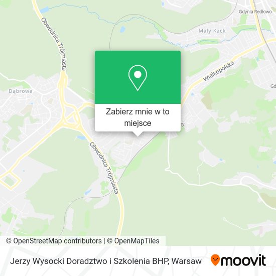 Mapa Jerzy Wysocki Doradztwo i Szkolenia BHP