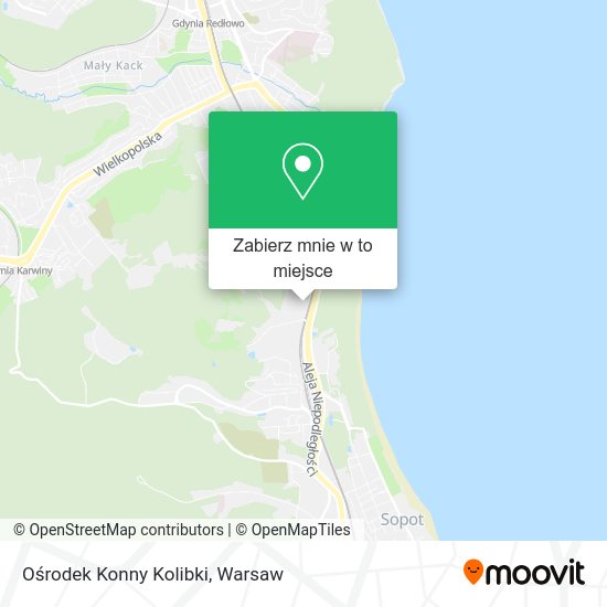 Mapa Ośrodek Konny Kolibki