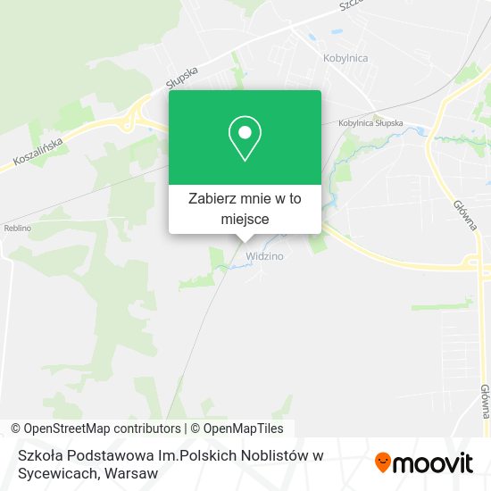 Mapa Szkoła Podstawowa Im.Polskich Noblistów w Sycewicach