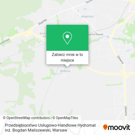 Mapa Przedsiębiorstwo Usługowo-Handlowe Hydromat inż. Bogdan Maliszewski