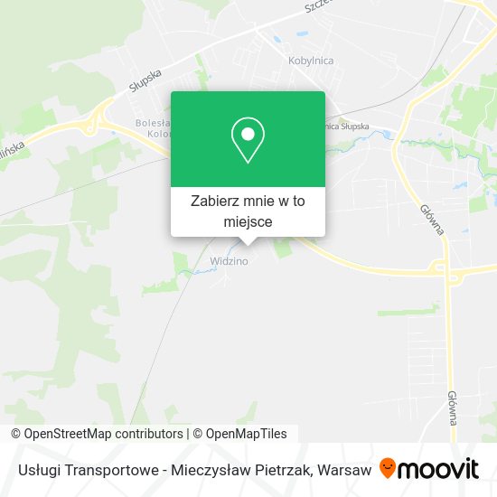 Mapa Usługi Transportowe - Mieczysław Pietrzak