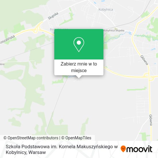 Mapa Szkoła Podstawowa im. Kornela Makuszyńskiego w Kobylnicy