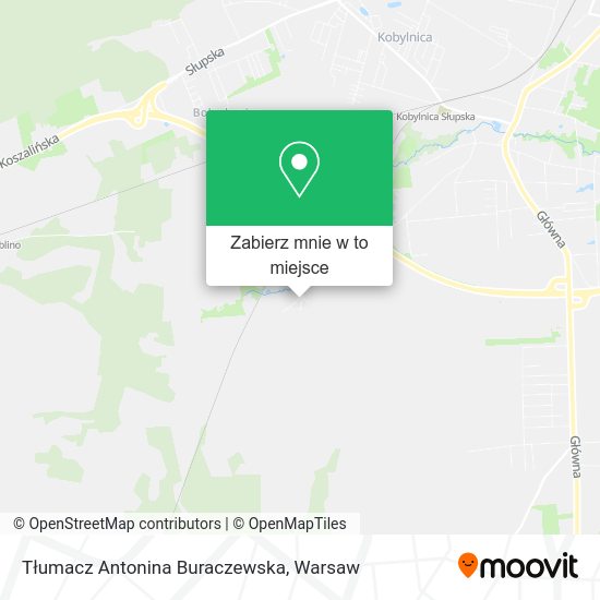 Mapa Tłumacz Antonina Buraczewska