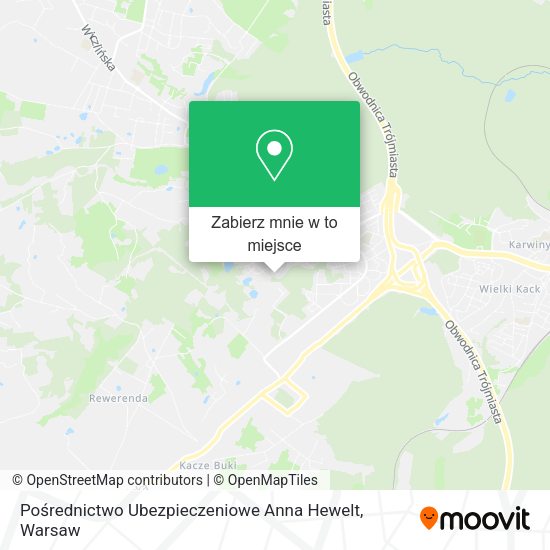 Mapa Pośrednictwo Ubezpieczeniowe Anna Hewelt