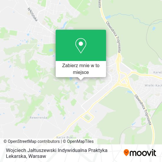 Mapa Wojciech Jałtuszewski Indywidualna Praktyka Lekarska