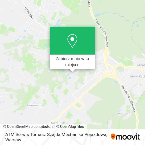 Mapa ATM Serwis Tomasz Szajda Mechanika Pojazdowa