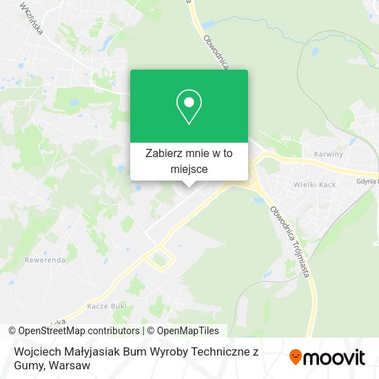 Mapa Wojciech Małyjasiak Bum Wyroby Techniczne z Gumy