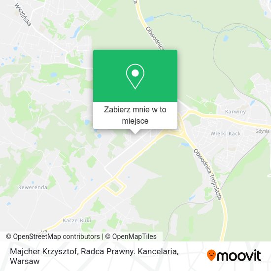 Mapa Majcher Krzysztof, Radca Prawny. Kancelaria