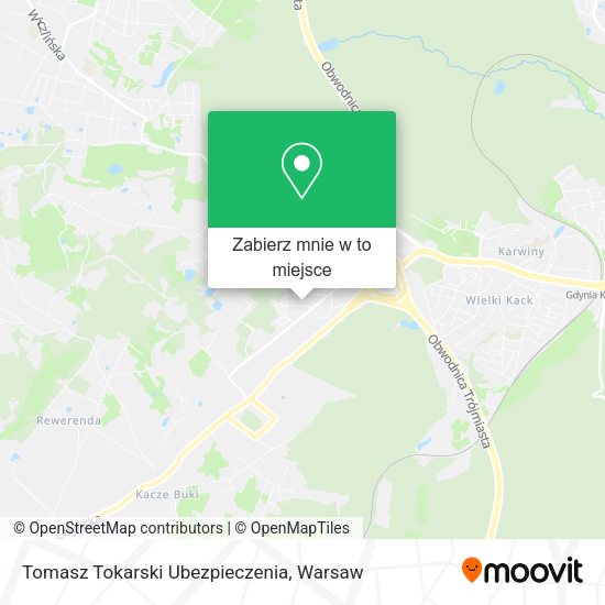 Mapa Tomasz Tokarski Ubezpieczenia