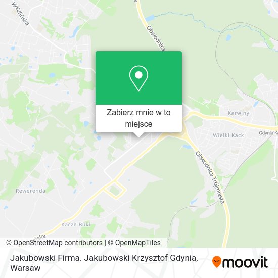 Mapa Jakubowski Firma. Jakubowski Krzysztof Gdynia