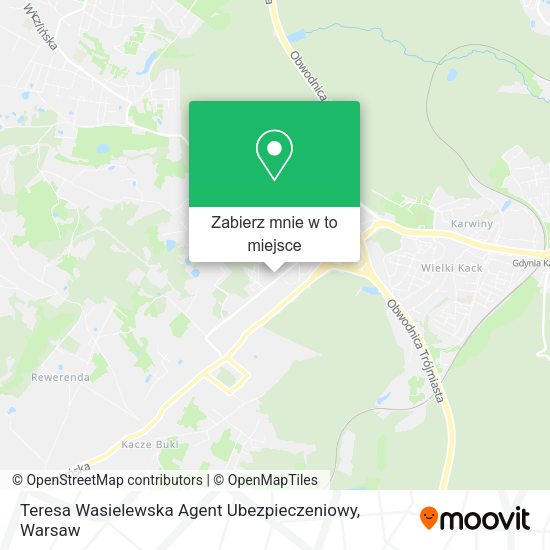 Mapa Teresa Wasielewska Agent Ubezpieczeniowy