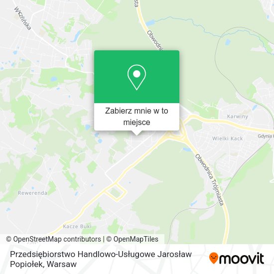 Mapa Przedsiębiorstwo Handlowo-Usługowe Jarosław Popiołek