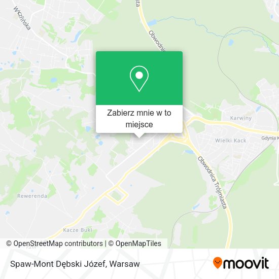 Mapa Spaw-Mont Dębski Józef