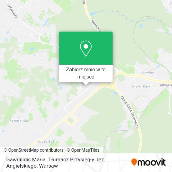 Mapa Gawriilidis Maria. Tłumacz Przysięgły Jęz. Angielskiego