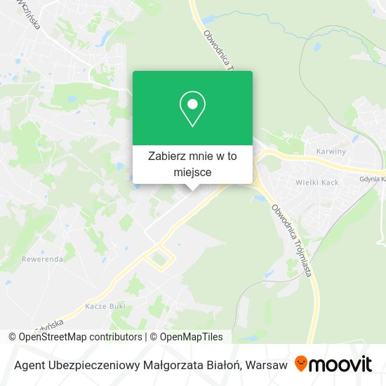 Mapa Agent Ubezpieczeniowy Małgorzata Białoń