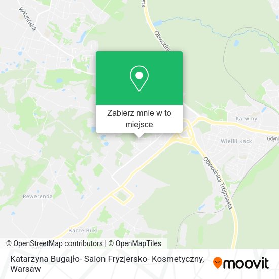 Mapa Katarzyna Bugajło- Salon Fryzjersko- Kosmetyczny