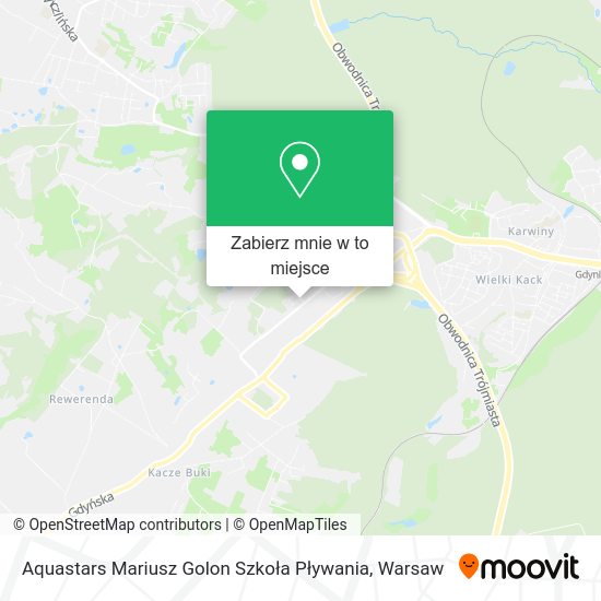 Mapa Aquastars Mariusz Golon Szkoła Pływania