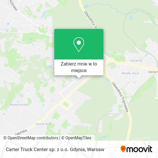 Mapa Carter Truck Center sp. z o.o. Gdynia