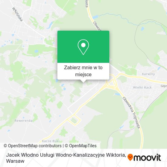 Mapa Jacek Włodno Usługi Wodno-Kanalizacyjne Wiktoria