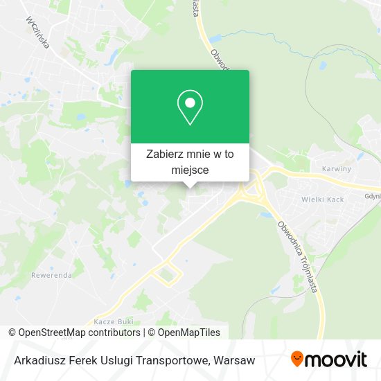 Mapa Arkadiusz Ferek Uslugi Transportowe