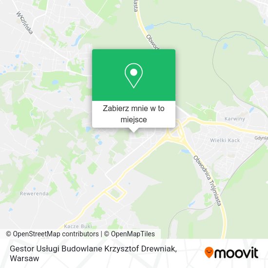 Mapa Gestor Usługi Budowlane Krzysztof Drewniak