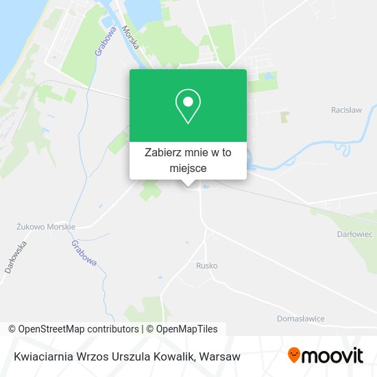 Mapa Kwiaciarnia Wrzos Urszula Kowalik