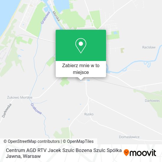 Mapa Centrum AGD RTV Jacek Szulc Bozena Szulc Spólka Jawna