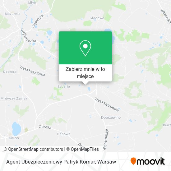 Mapa Agent Ubezpieczeniowy Patryk Komar