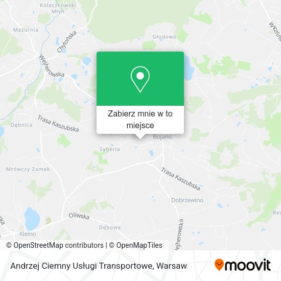 Mapa Andrzej Ciemny Usługi Transportowe