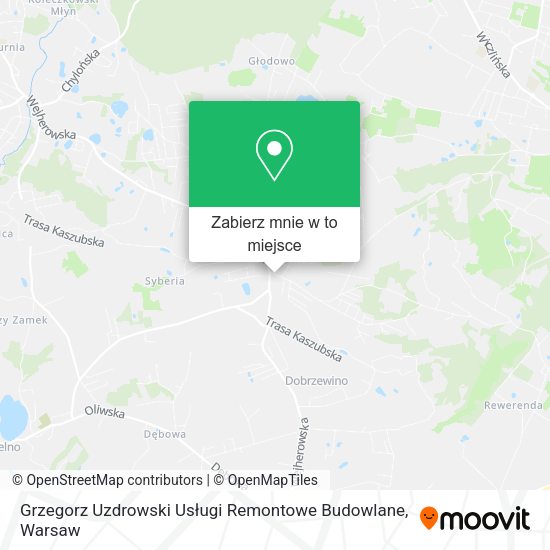 Mapa Grzegorz Uzdrowski Usługi Remontowe Budowlane