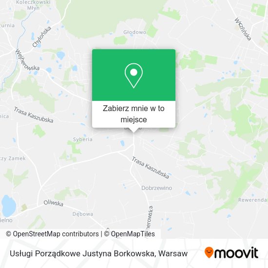 Mapa Usługi Porządkowe Justyna Borkowska