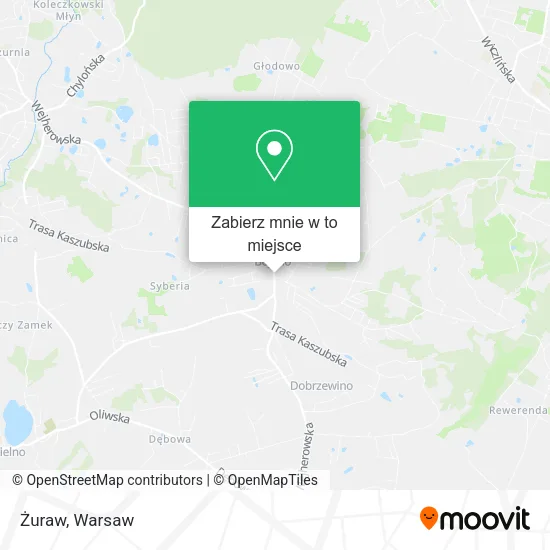 Mapa Żuraw