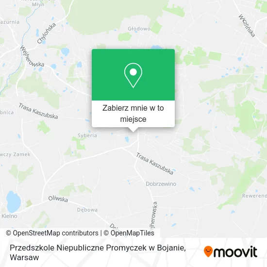 Mapa Przedszkole Niepubliczne Promyczek w Bojanie