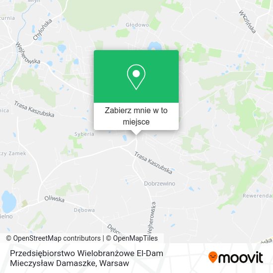 Mapa Przedsiębiorstwo Wielobranżowe El-Dam Mieczysław Damaszke