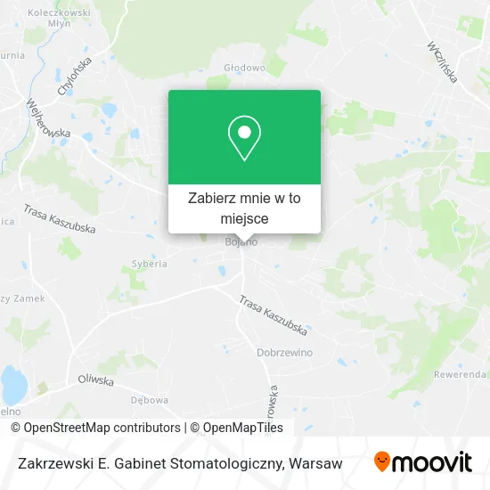 Mapa Zakrzewski E. Gabinet Stomatologiczny