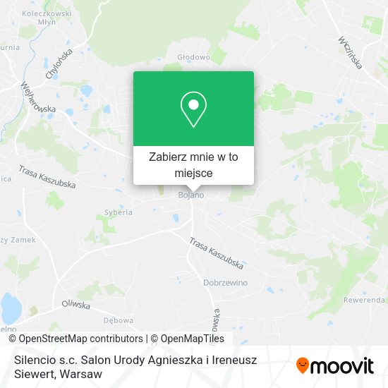 Mapa Silencio s.c. Salon Urody Agnieszka i Ireneusz Siewert