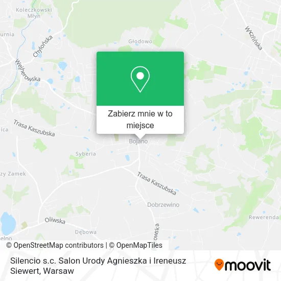 Mapa Silencio s.c. Salon Urody Agnieszka i Ireneusz Siewert