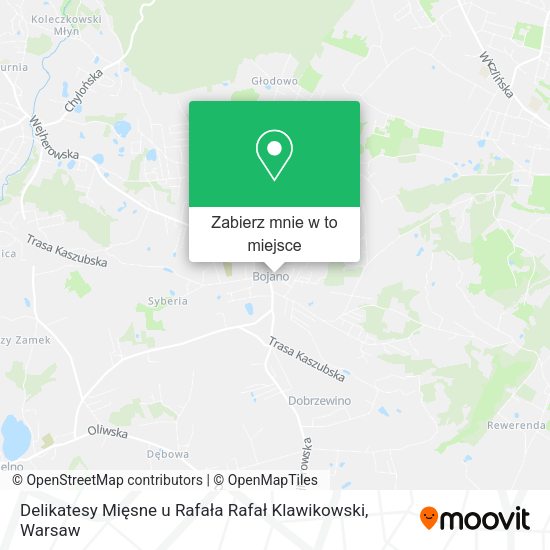 Mapa Delikatesy Mięsne u Rafała Rafał Klawikowski