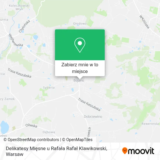 Mapa Delikatesy Mięsne u Rafała Rafał Klawikowski