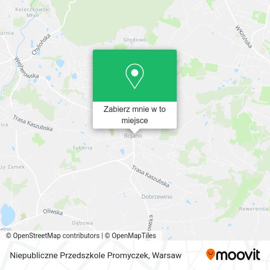 Mapa Niepubliczne Przedszkole Promyczek