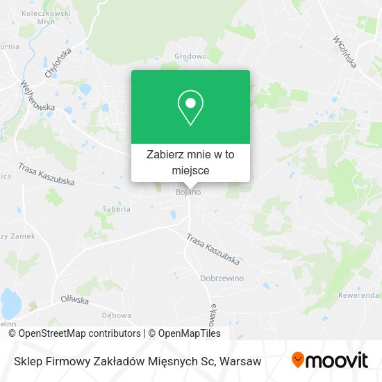 Mapa Sklep Firmowy Zakładów Mięsnych Sc