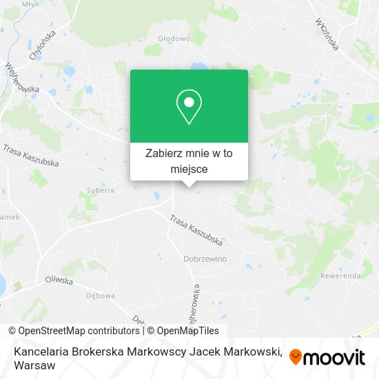 Mapa Kancelaria Brokerska Markowscy Jacek Markowski