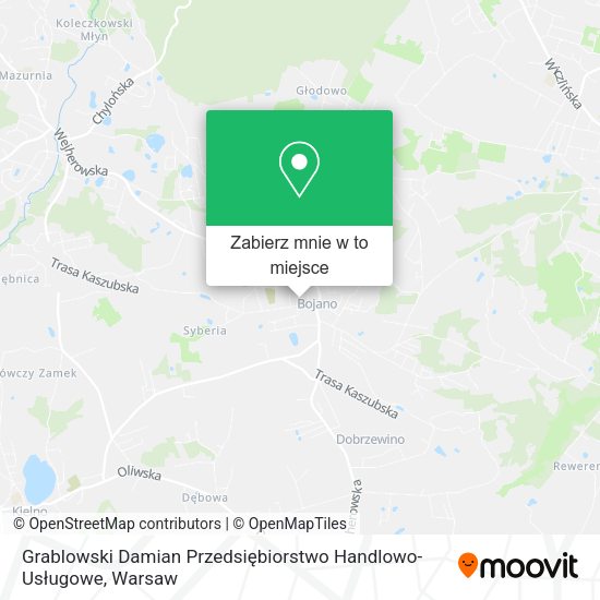 Mapa Grablowski Damian Przedsiębiorstwo Handlowo-Usługowe